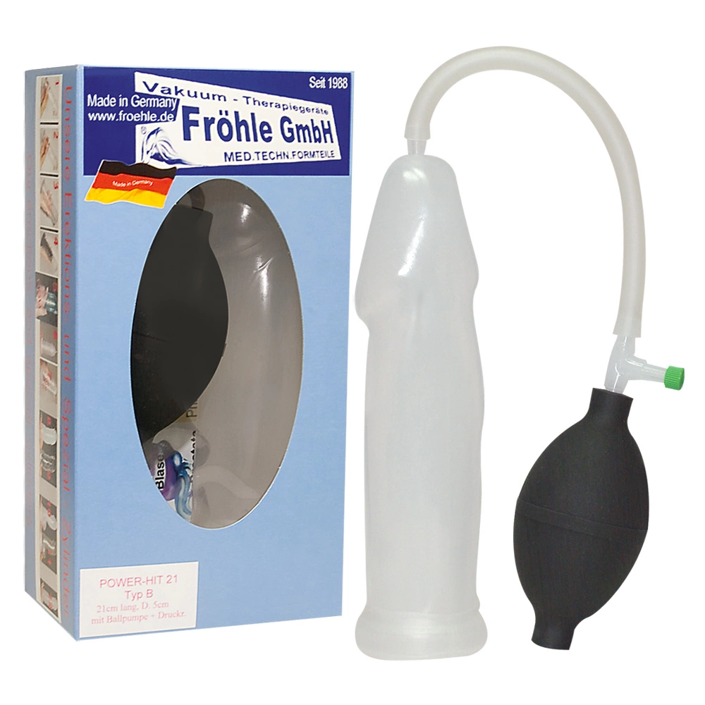 Fröhle Slim Fit vakuuminė penio pompa, 21 cm, skaidri