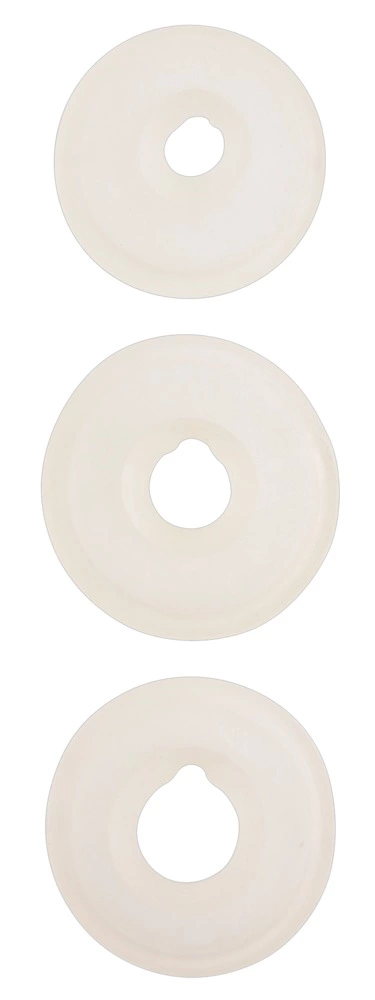 Fröhle LS004 varpos žiedų rinkinys iš TPE vakuuminėms pompoms, 3 vnt., skaidrus