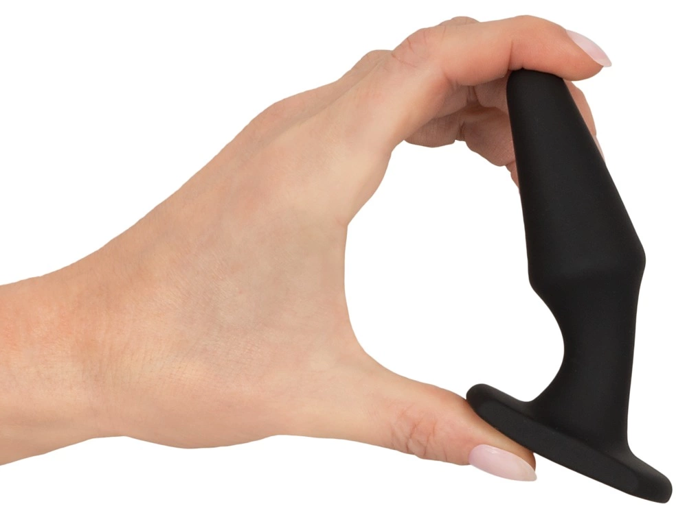 Magic Shiver analinis kaištis iš silikono, kūginės formos, juodas, 10,5 cm