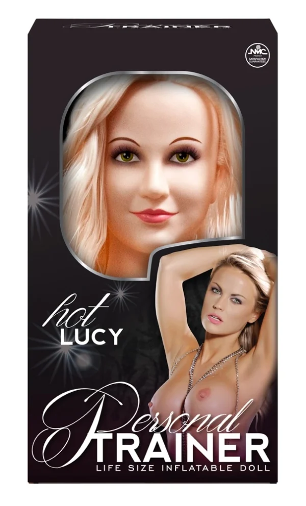 NMC Lucy pripučiama sėdinti sekso lėlė su išimamu įdėklu, šviesiaplaukė, 132 cm