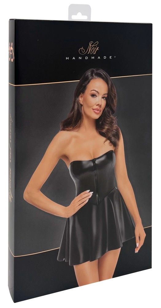 Noir Libido mini suknelė su korseto tipo viršumi, juoda, S