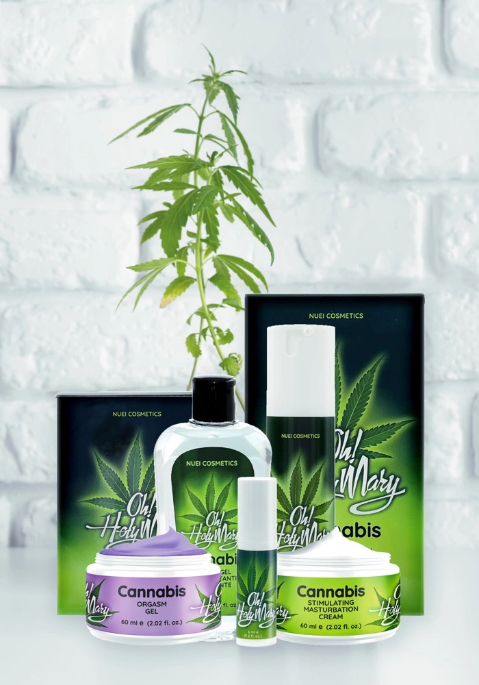 Nuei Oh! analinis lubrikantas vandens pagrindu su kanapių sėklų aliejumi, 50 ml