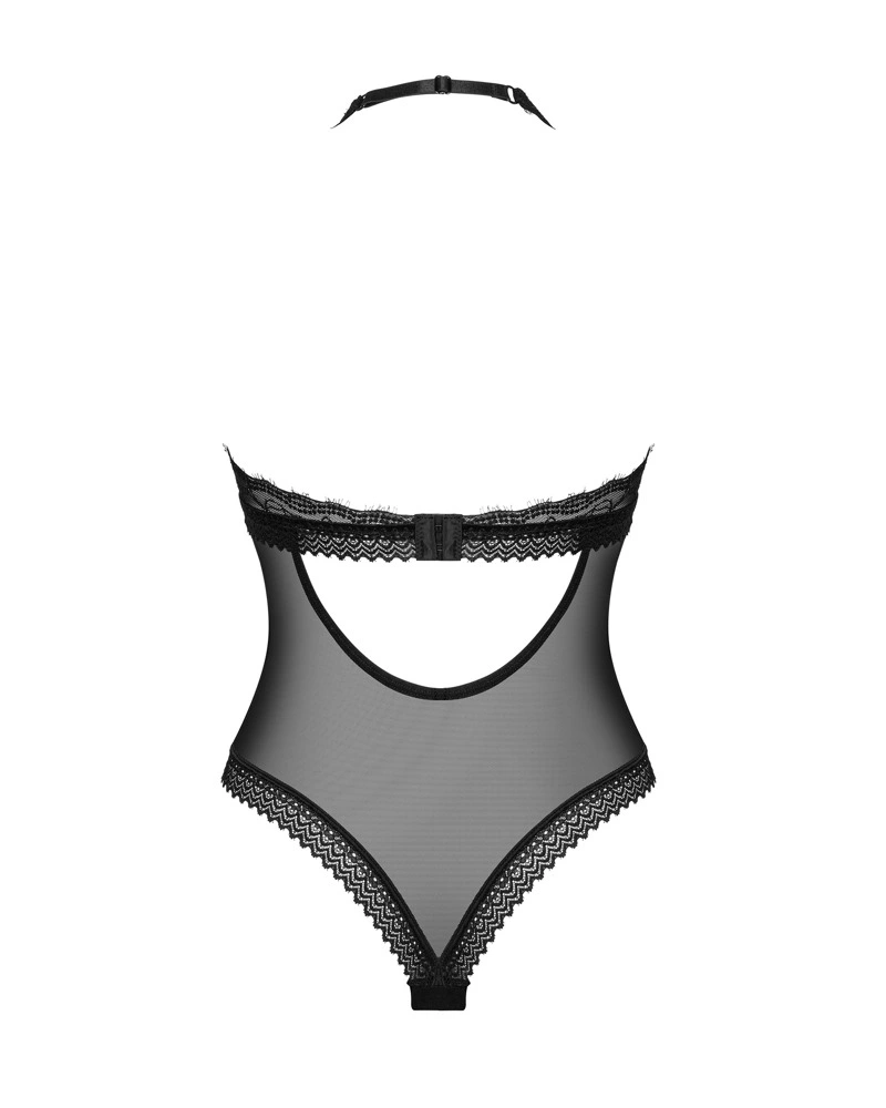 Obsessive Medilla bodis su nėriniais, M/L, juodas