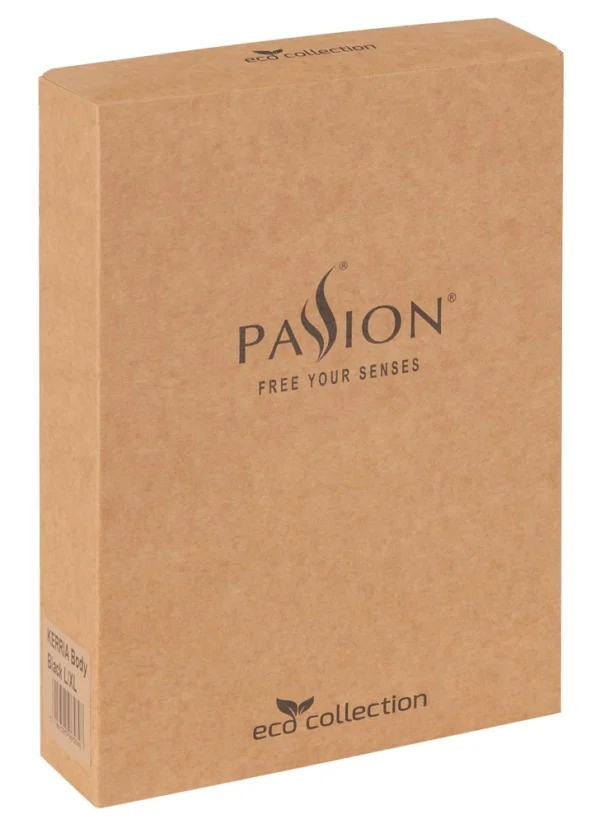 Passion Zinnia Eco korsetas su kojinių laikikliais ir stringais, L/XL