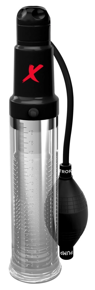 PDX Elite 2 viename penio pompa ir masturbatorius su vibracija, 33 cm