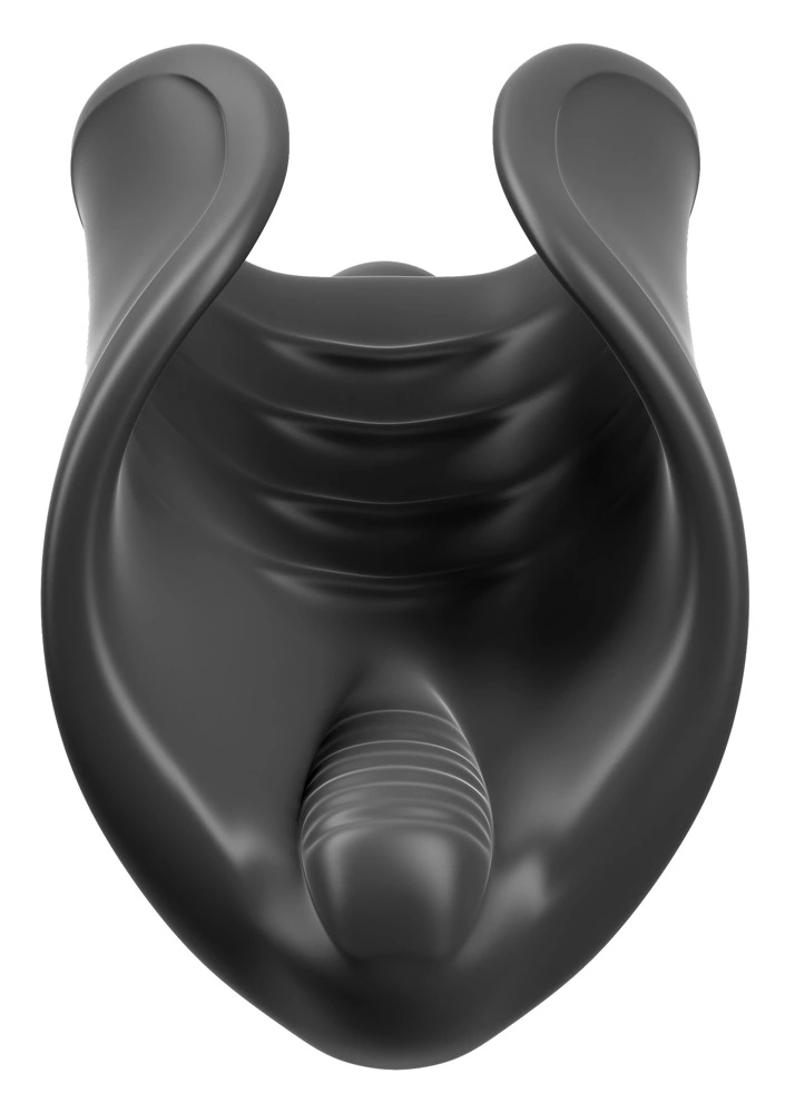 PDX Elite vibruojantis masturbatorius, juodas, 8 cm
