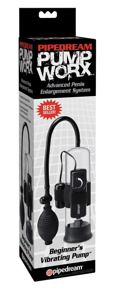Pump Worx vibruojanti penio pompa pradedantiesiems, skaidri, 22 cm