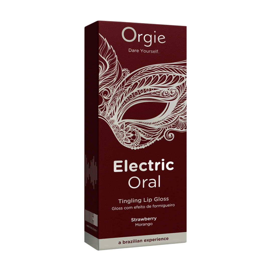 Orgie Electric Oral dilgčiojantis lūpų blizgis, braškių aromato, 10 ml