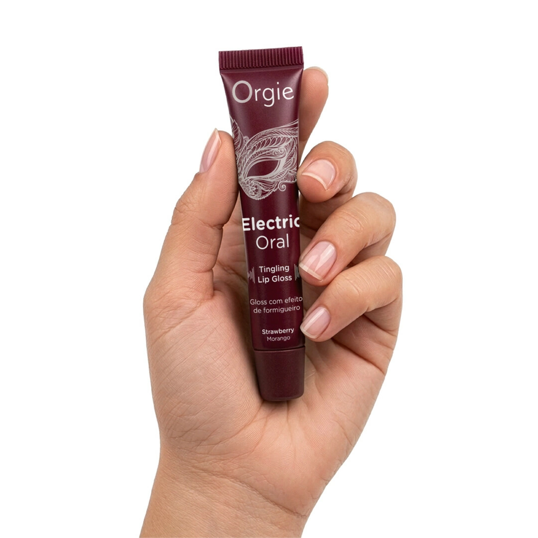 Orgie Electric Oral dilgčiojantis lūpų blizgis, braškių aromato, 10 ml