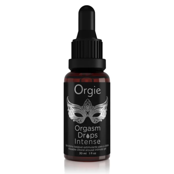 Orgie Orgasm Drops Intense šildantis intymus gelis su obuolių skoniu, 30 ml