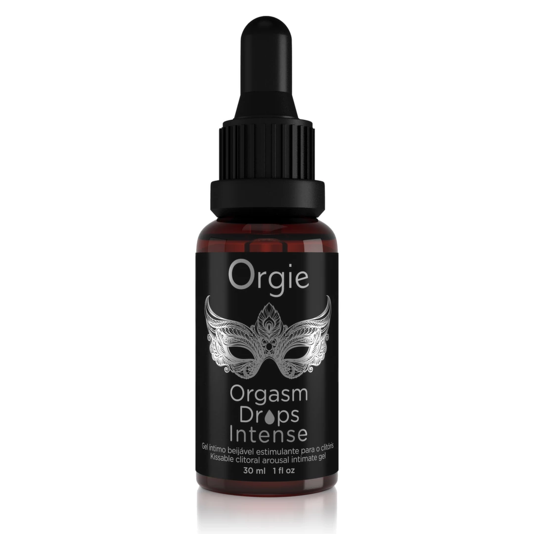 Orgie Orgasm Drops Intense šildantis intymus gelis su obuolių skoniu, 30 ml