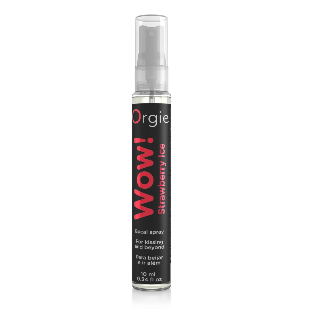 Orgie Wow! burnos purškiklis, braškės ir mentolis, 10 ml