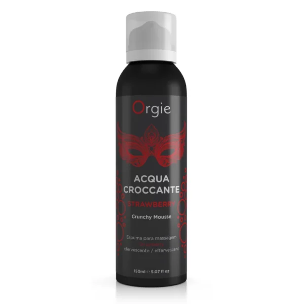 Orgie Acqua Croccante traškančios masažo putos, braškių, 150 ml
