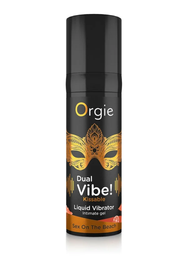 Orgie Dual Vibe! stimuliuojantis gelis su skoniu, Sex On The Beach, 15 ml