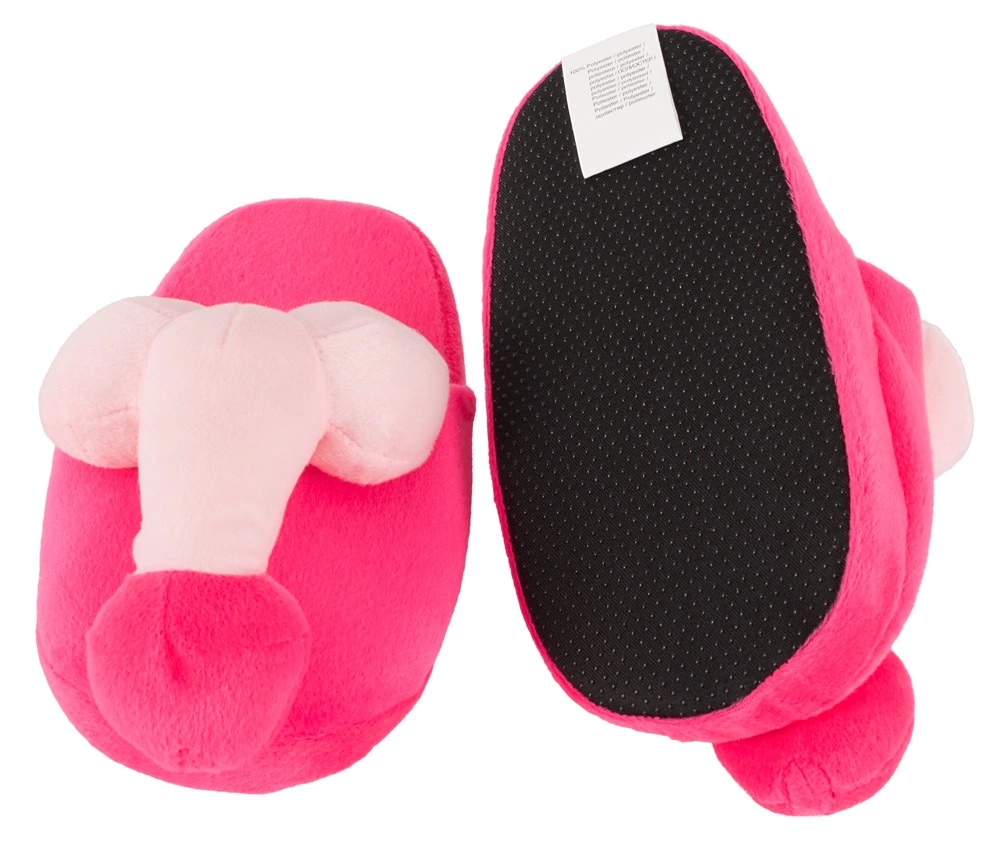 Orion Brand pliušinės šlepetės su linksmu 3D motyvu, rožinės, 37-40
