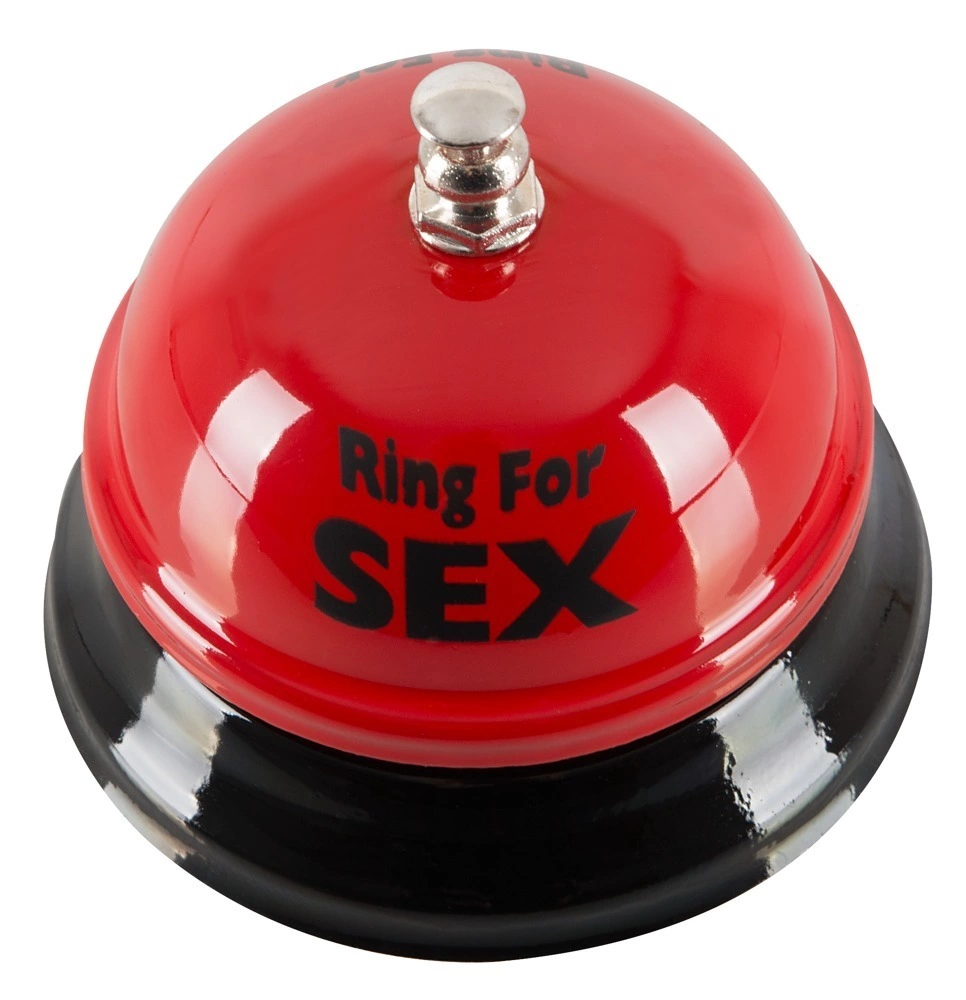 Orion Brand Ring for Fun metalinis stalo skambutis, raudonas, 8 cm