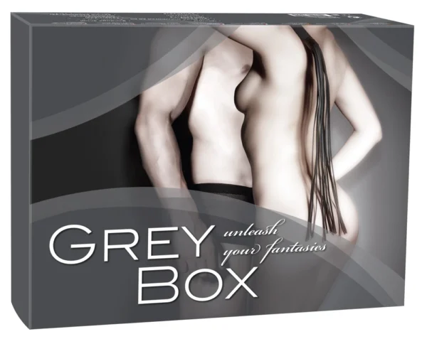 Orion Brand Grey Box sekso žaislų ir BDSM aksesuarų rinkinys poroms, 9 dalys