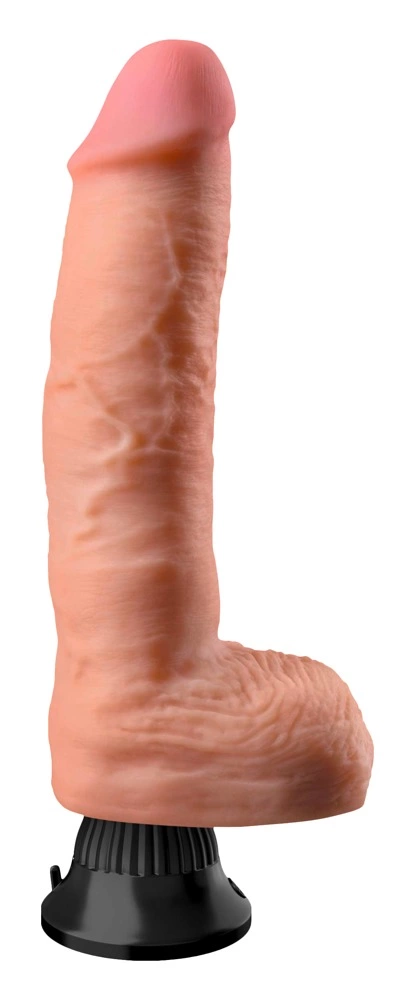 Real Feel Deluxe realistiškas vibratorius su siurbtuku, 24 cm