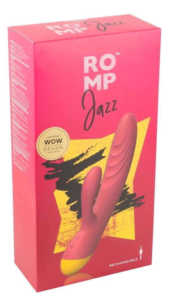 ROMP Jazz rabbit tipo vibratorius su 10 vibracijos režimų, violetinis