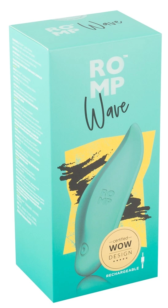ROMP Wave uždedamas klitorio vibratorius, įkraunamas per USB, atsparus vandeniui