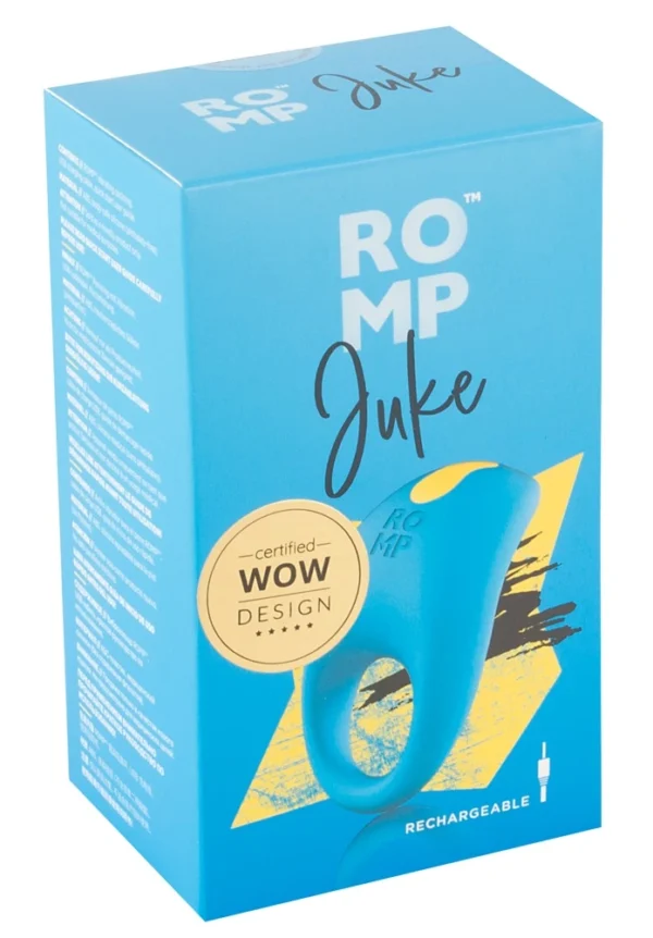 Romp Juke vibruojantis varpos žiedas iš silikono, mėlynas