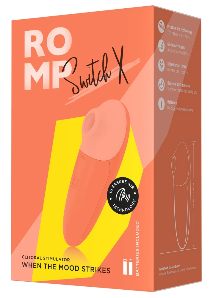 ROMP Switch X klitorio stimuliatorius su oro bangų stimuliacija