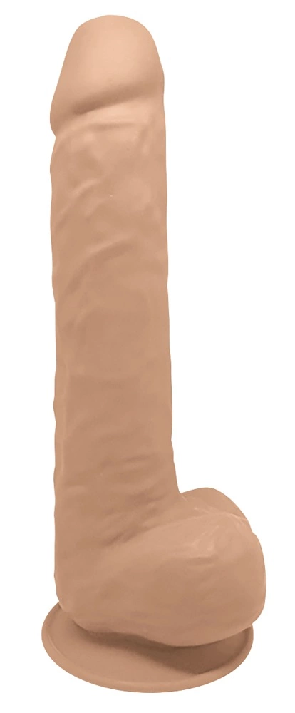 SilexD Model 15 realistiškas XXL dildo su siurbtuku, kūno spalvos, 38 cm