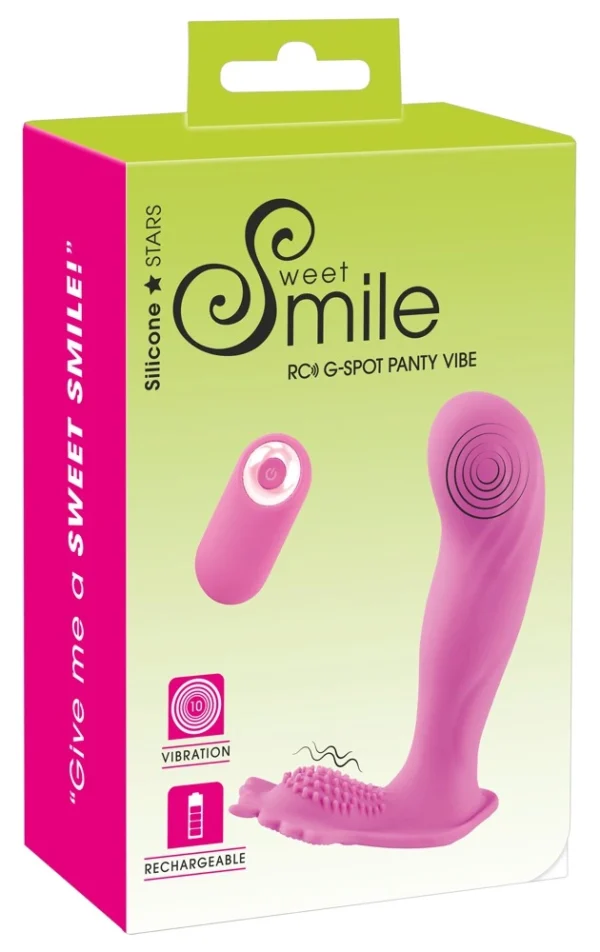 Sweet Smile G taško vibratorius su nuotolinio valdymo pulteliu, violetinis