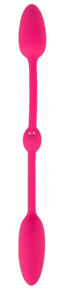 Sweet Smile RC Double Pleasure vibruojantys kamuoliukai su pulteliu, rožiniai