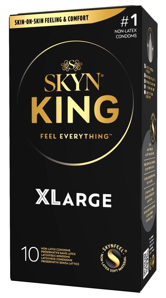 Skyn King Size didesnio dydžio prezervatyvai be latekso, 10 vnt.