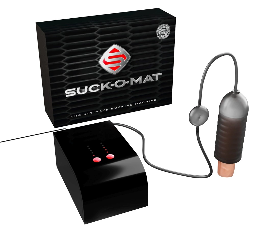 Suck-O-Mat automatinis siurbiantis masturbatorius su 25 nustatymais, juodas