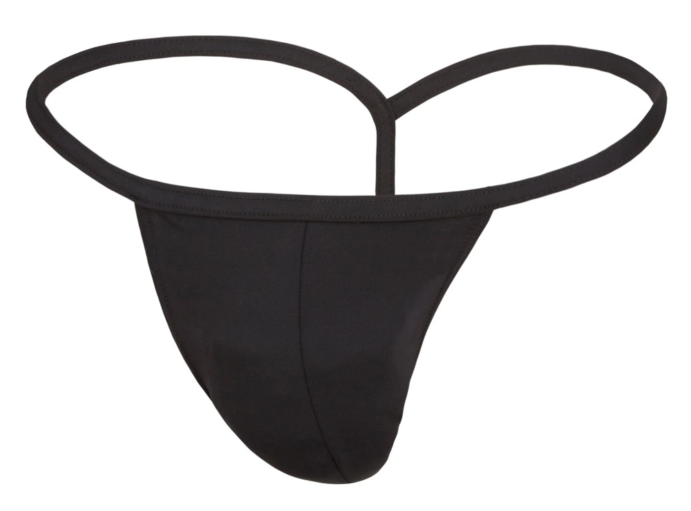 Svenjoyment vyriški stringai, juodi blizgūs, XL