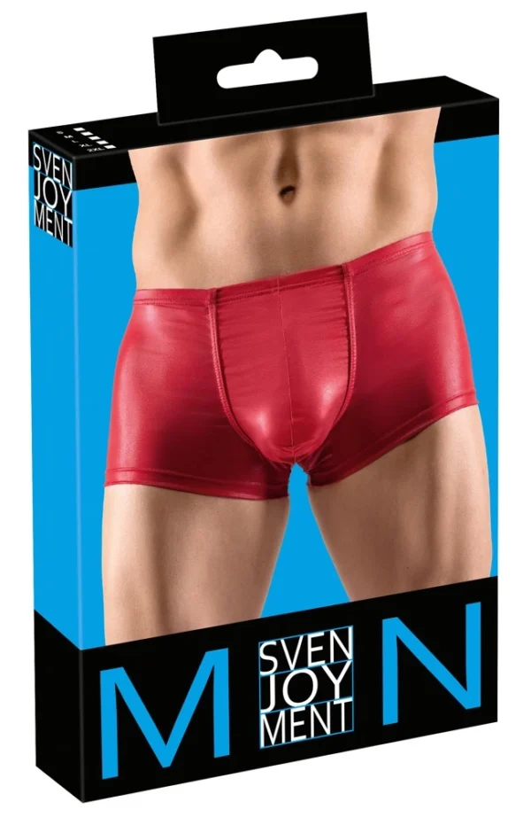 Svenjoyment blizgūs vyriški bokseriai su pakeliančia siūle, raudoni, 2XL