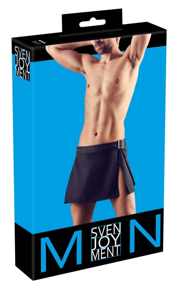 Svenjoyment Gladiator vyriškas sijonas su sagtimis ir kišenėmis, juodas, S/M