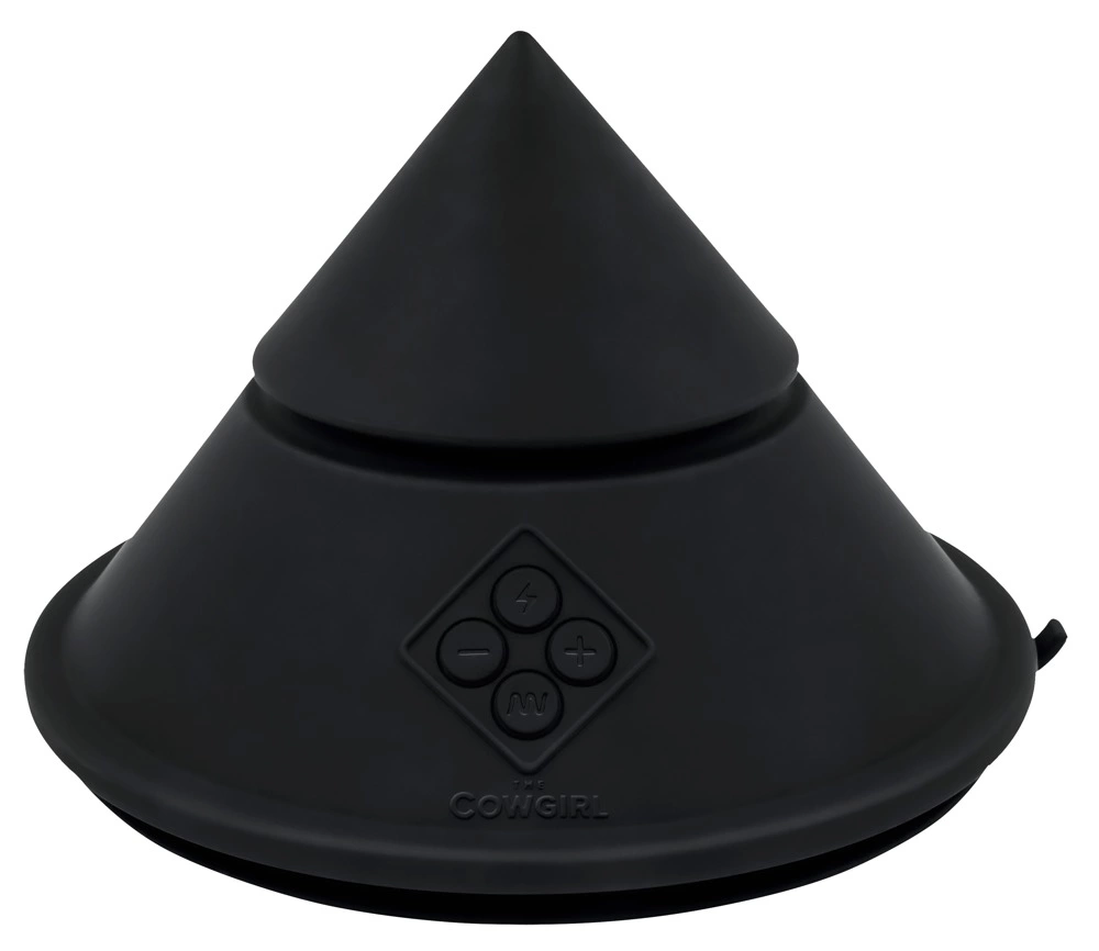 The Cowgirl Cone kūgio formos vibratorius su siurbtuku, valdomas programėle