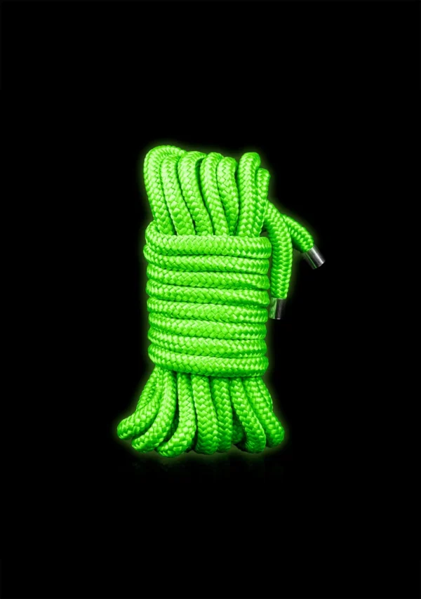 Ouch! by Shots Glow in the Dark surišimo virvė, žalia, 5 m