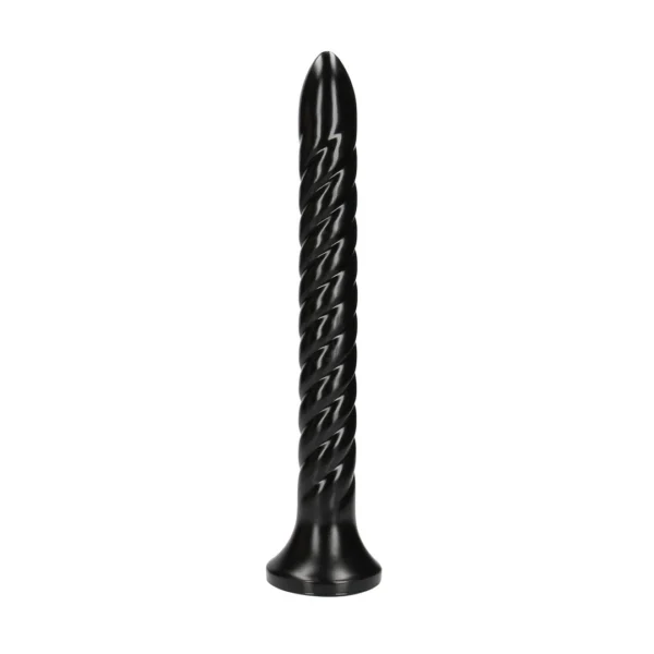 Ouch! by Shots Anal Snake 30 cm analinis žaislas su siurbtuku, juodas
