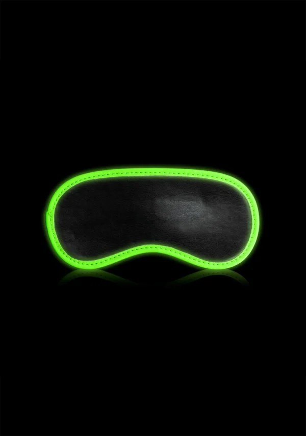 Ouch! by Shots akių raištis, šviečiantis tamsoje, fluorescencinis žalias