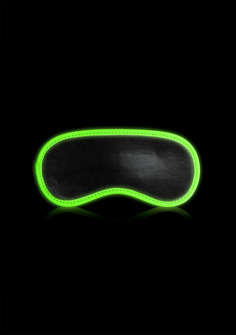 Ouch! by Shots akių raištis, šviečiantis tamsoje, fluorescencinis žalias