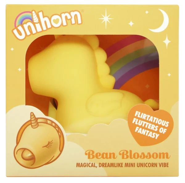 Unihorn Bean Blossom vienaragio formos klitorio stimuliatorius su judančiu liežuvėliu