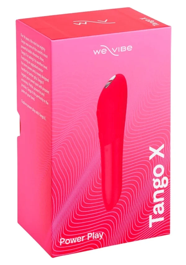 We-Vibe Tango X vibruojanti kulka su 8 intensyvumo lygiais, Cherry Red