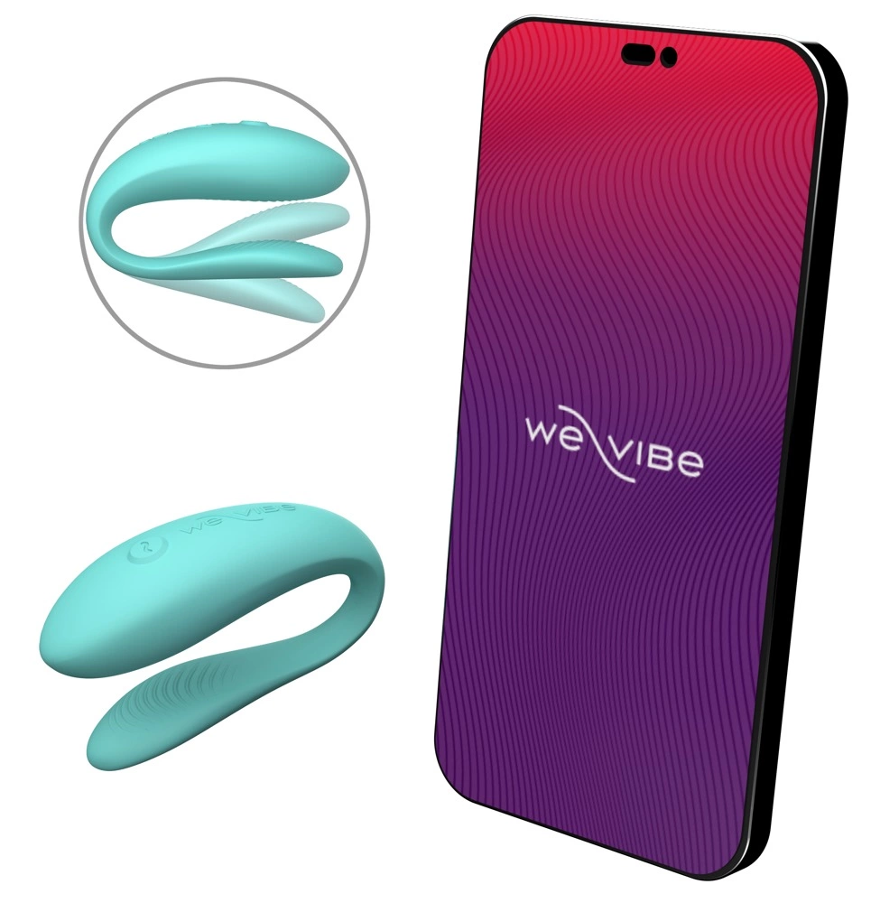 We-Vibe Sync Lite vibratorius poroms, valdomas programėle, Aqua