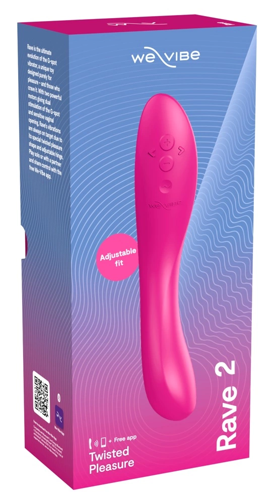 We-Vibe Rave 2 G taško vibratorius su dviem varikliais, fuksijos spalvos