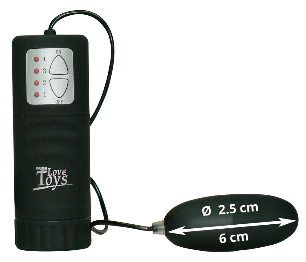 You2Toys Velvet vibruojanti kulka su pulteliu, juoda, 6 cm