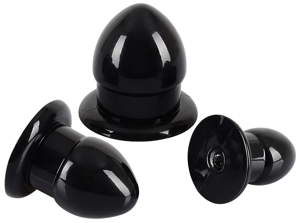 You2Toys analinių kaiščių rinkinys treniruotei iš TPR, 3 dydžiai, juodas