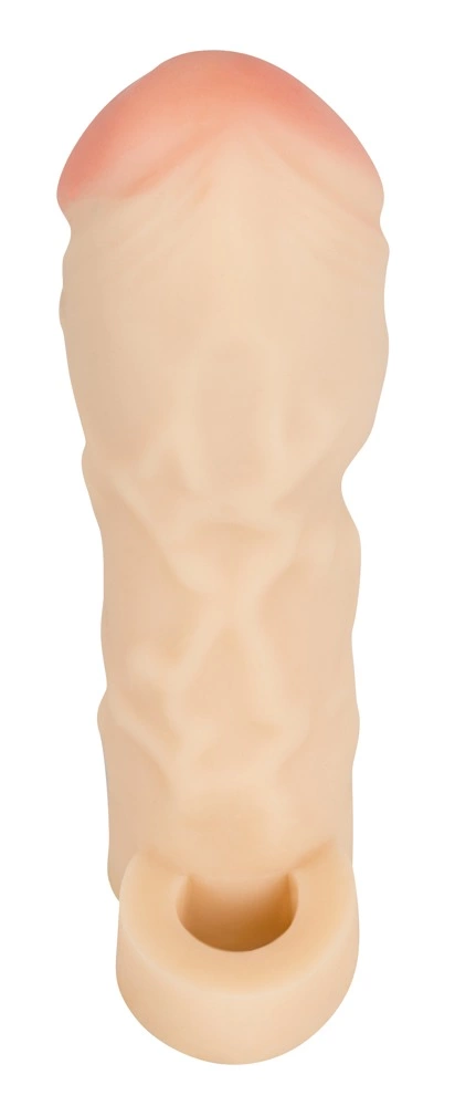 You2Toys Thicker & Bigger penio antgalis su žiedu, kūno spalvos, 17 cm