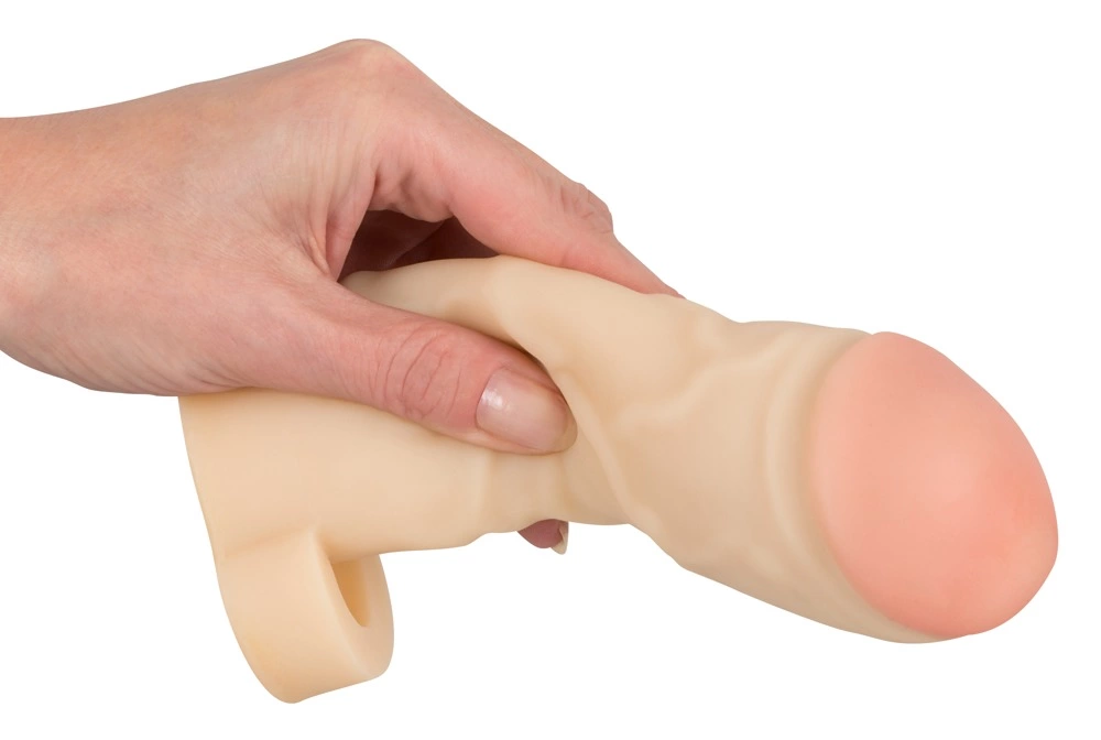 You2Toys Thicker & Bigger penio antgalis su žiedu, kūno spalvos, 17 cm