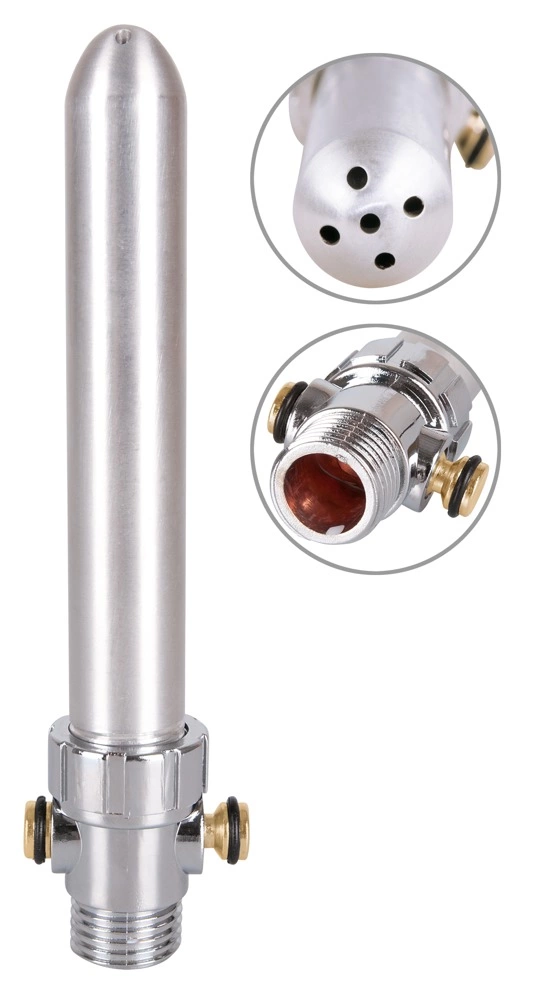 You2Toys Total Splash intymios higienos dušo antgalis iš aliuminio, sidabrinis