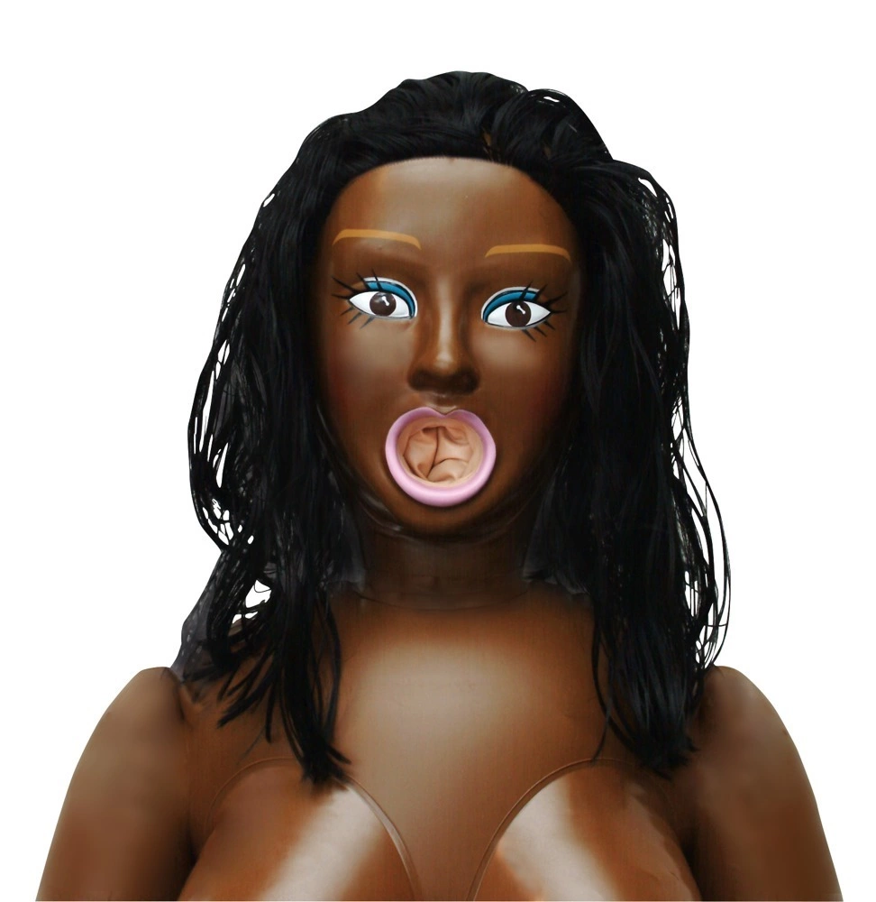 You2Toys Tyra pripučiama sekso lėlė su 3D veidu, tamsios odos, 152 cm