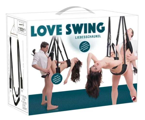 You2Toys sekso sūpynės, tvirtinamos prie lubų, iki 180 kg, juodos